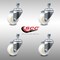 Service Caster 3 Inch SS Nylon Wheel Swivel 12mm Threaded Stem Caster Set SCC-SSTS20S314-NYS-M1215-4 - alternate 2